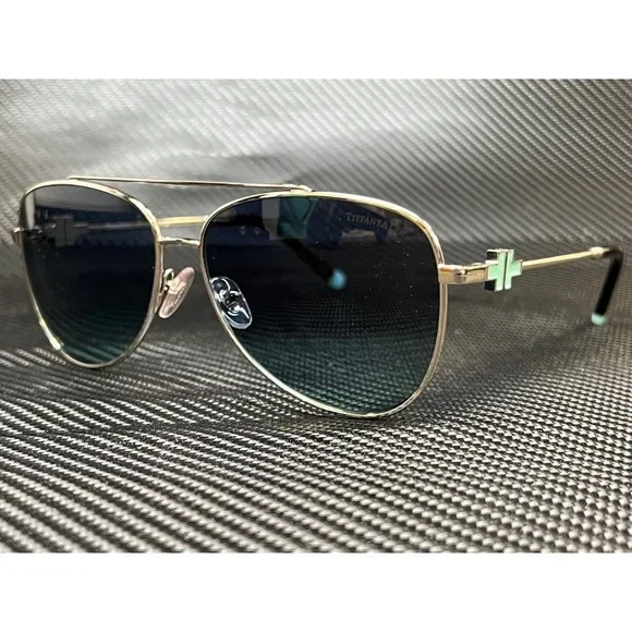 Tiffany Silver Pilot Women Sunglasses Wheat Leaf:Pilot Sunglasses in Silver-coloured Metal  main image 4